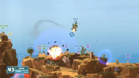Аренда и прокат Worms Battlegrounds + Worms W.M.D для PS4 для PS5 Хит 694